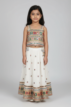 Designer Lehenga Choli for Girls with Georgette Embroidery and Traditional Motifs