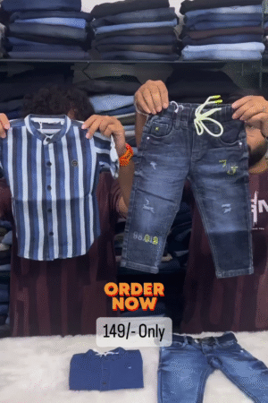 Boys Striped Spread Collar Long Sleeves Cotton Shirt – Classic Style, Everyday Comfort